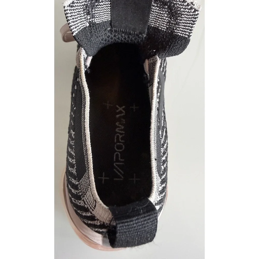 Nike Air VaporMax Flyknit 3 Black & Barely Rose | Women's Shoes (Size: 7)